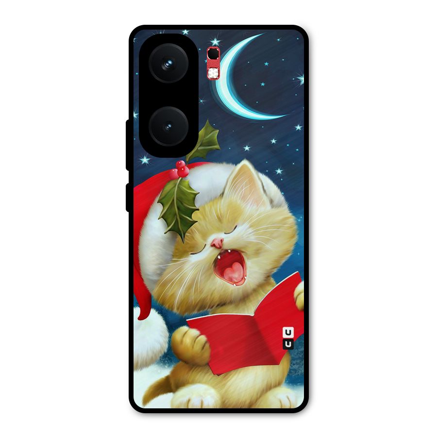 Christmas Cat Metal Back Case for iQOO Neo 9 Pro