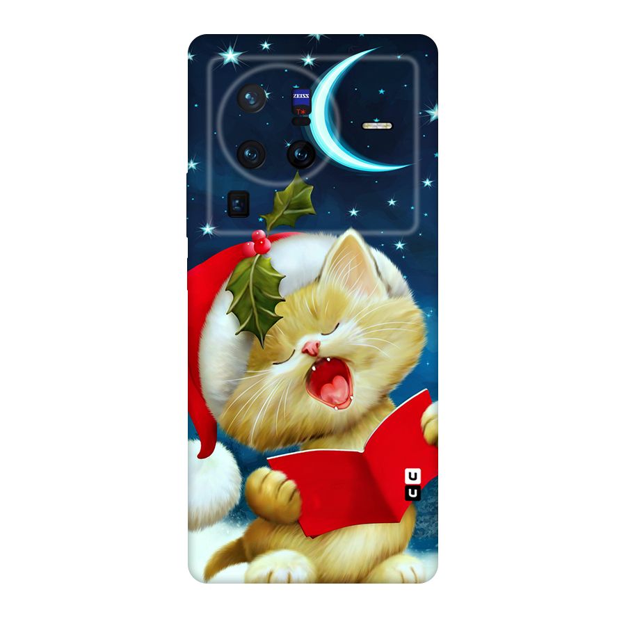 Christmas Cat Original Polycarbonate Back Case for Vivo X80