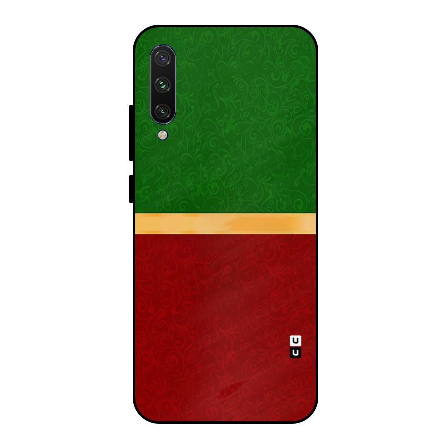 Christmas Colors Stripe Metal Back Case for Mi A3