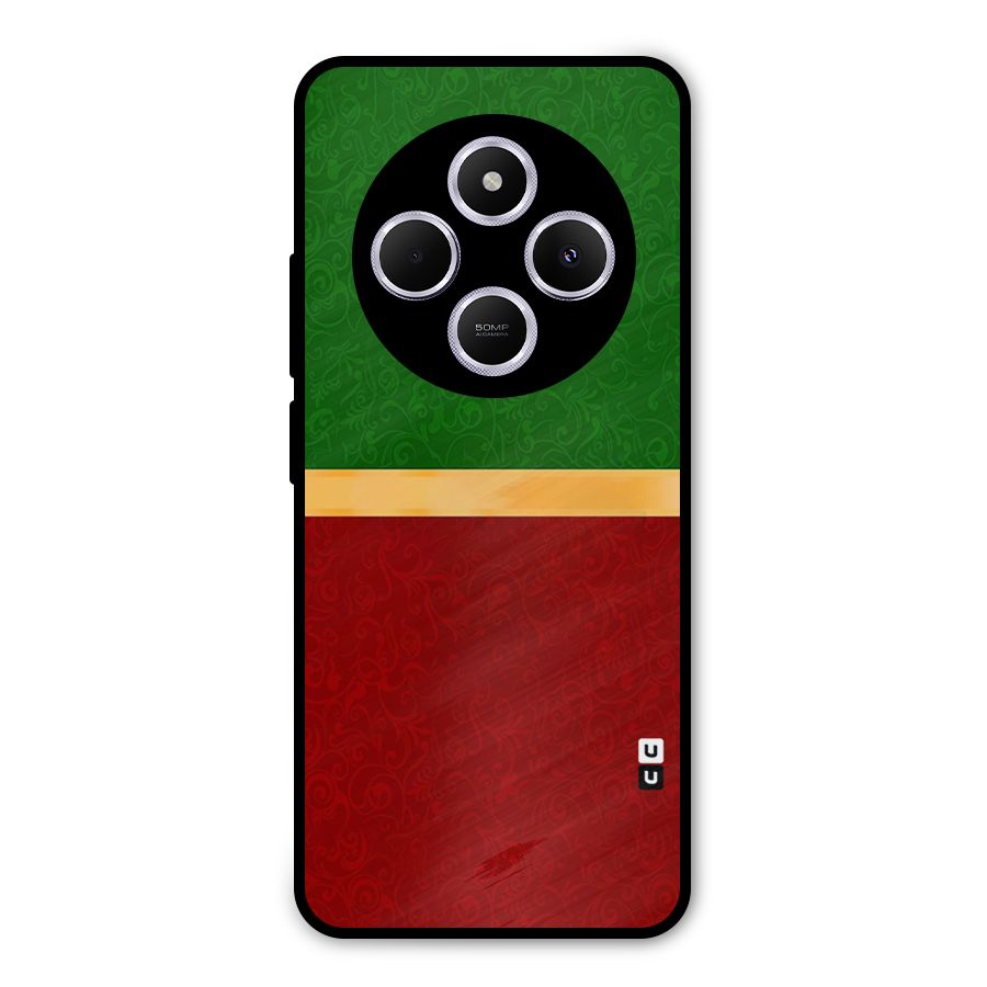 Christmas Colors Stripe Metal Back Case for Poco M7