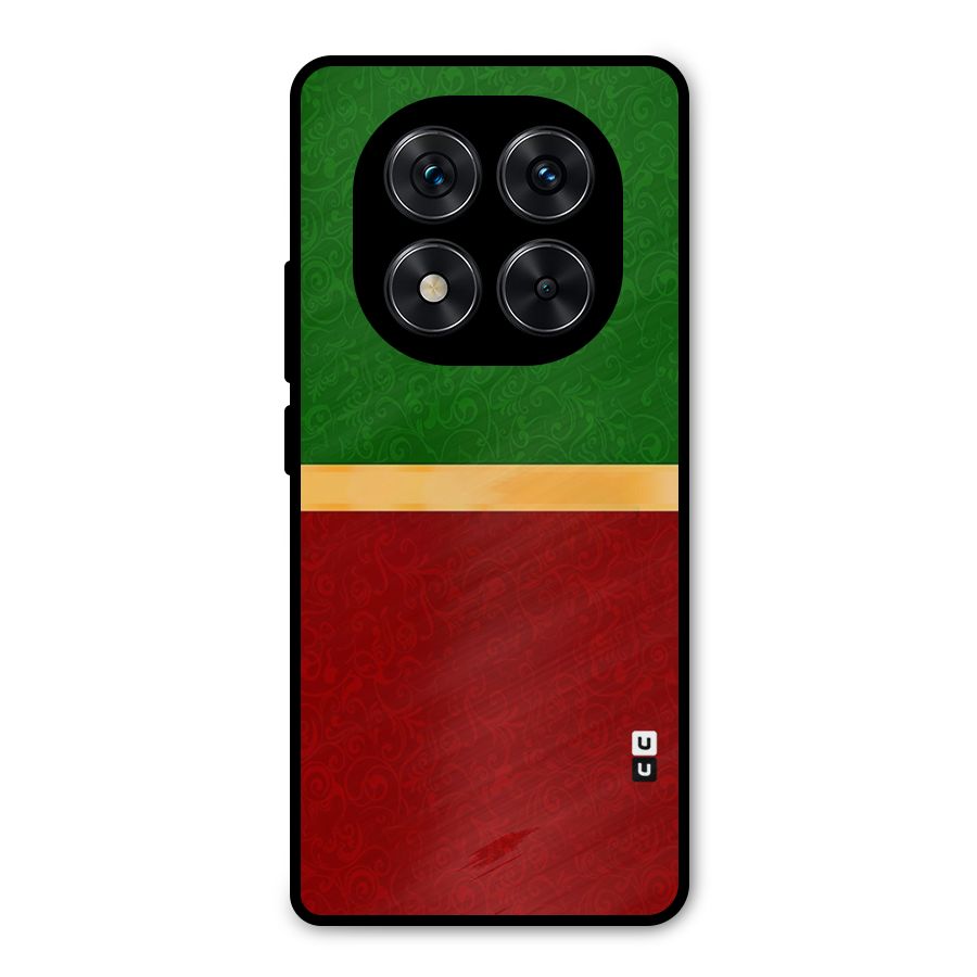 Christmas Colors Stripe Metal Back Case for Poco X7