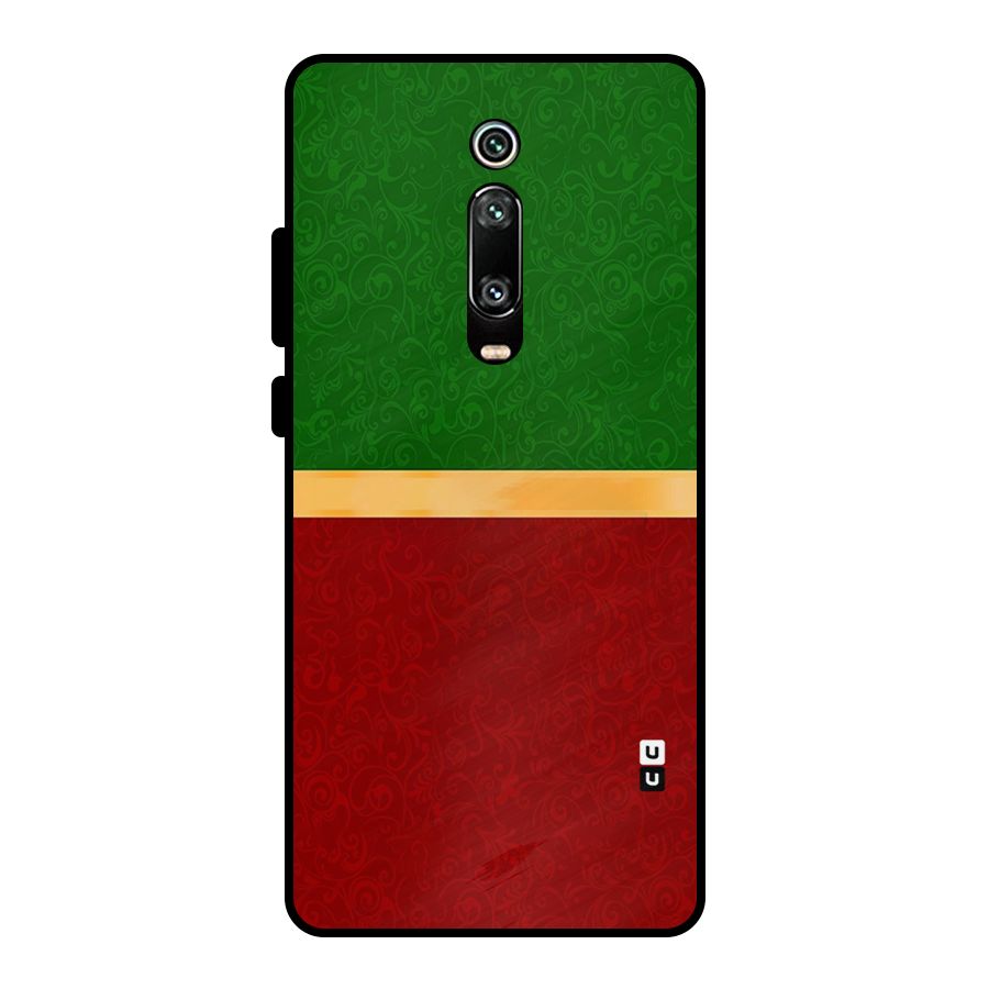 Christmas Colors Stripe Metal Back Case for Redmi K20