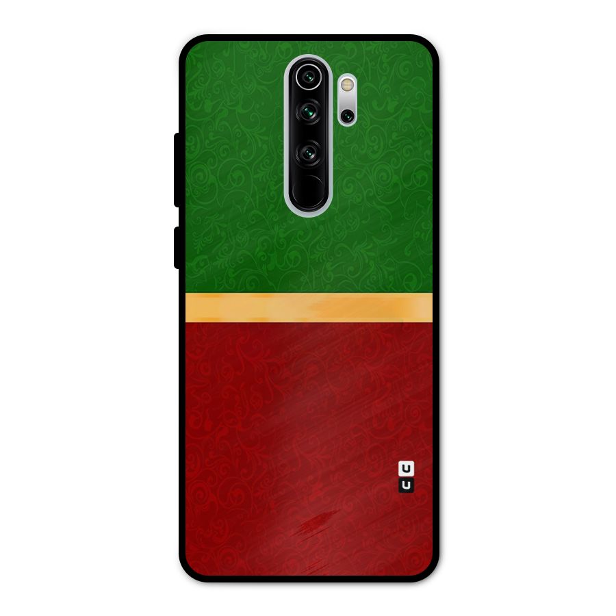Christmas Colors Stripe Metal Back Case for Redmi Note 8 Pro