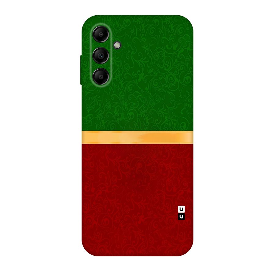 Christmas Colors Stripe Original Polycarbonate Back Case for Galaxy A14 5G