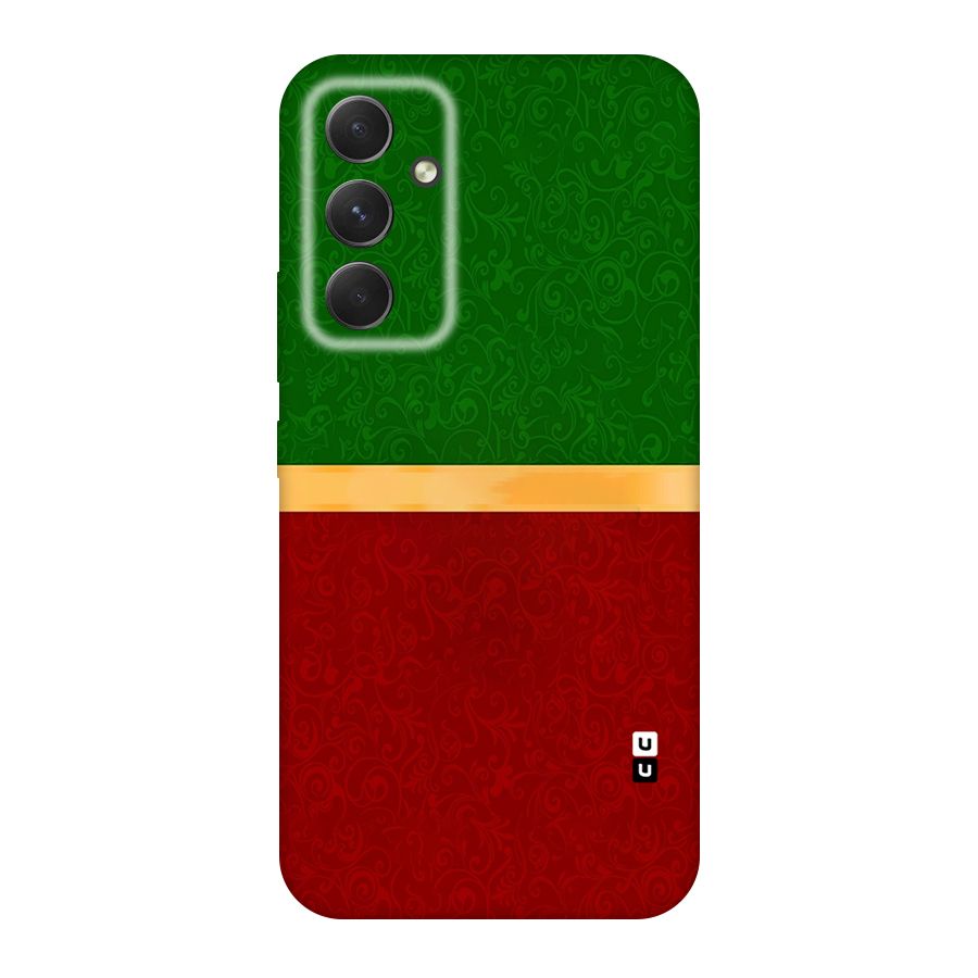 Christmas Colors Stripe Original Polycarbonate Back Case for Galaxy A54