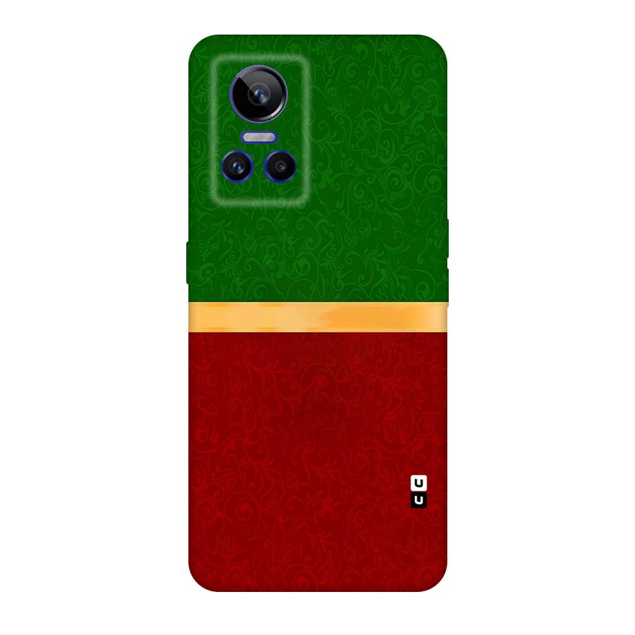 Christmas Colors Stripe Original Polycarbonate Back Case for Realme GT Neo 3