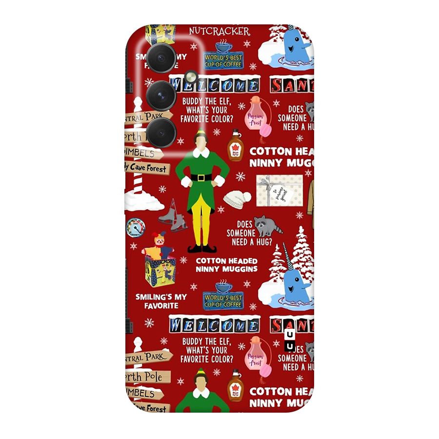 Christmas Cute Doodles Original Polycarbonate Back Case for Galaxy A54