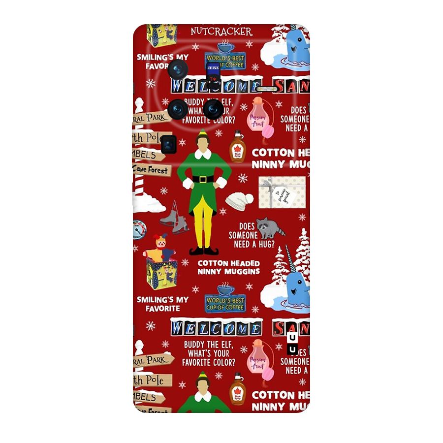 Christmas Cute Doodles Original Polycarbonate Back Case for Vivo X80