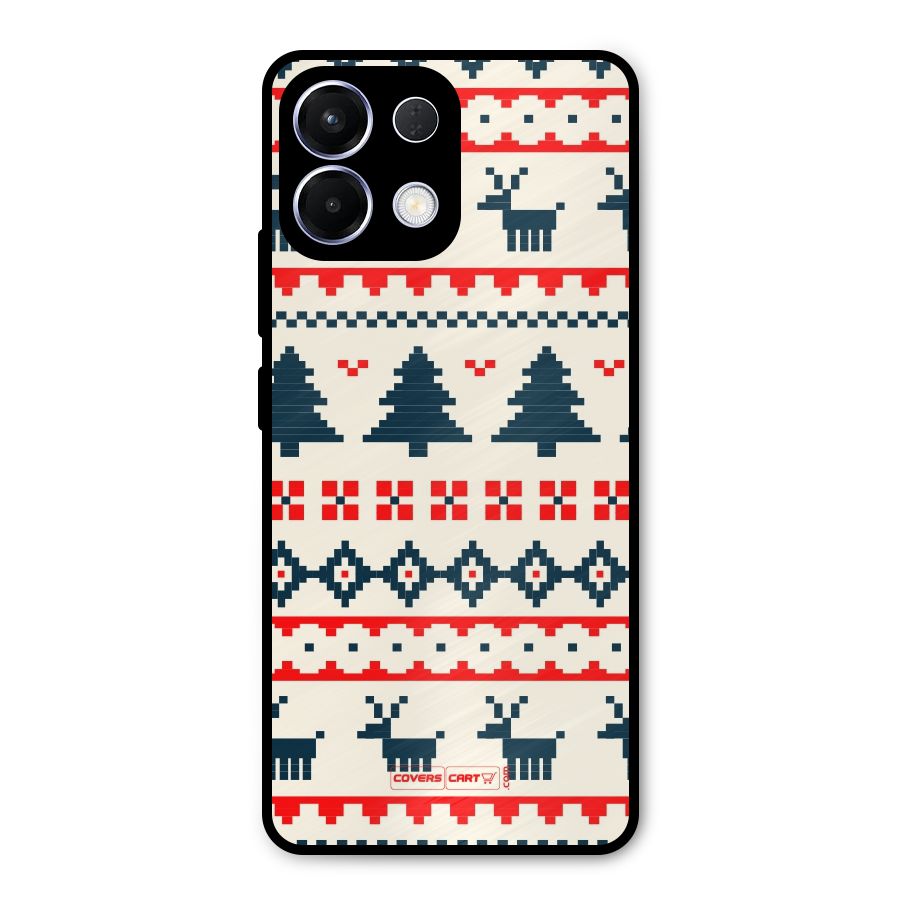 Christmas Design Pattern Metal Back Case for Oppo K13