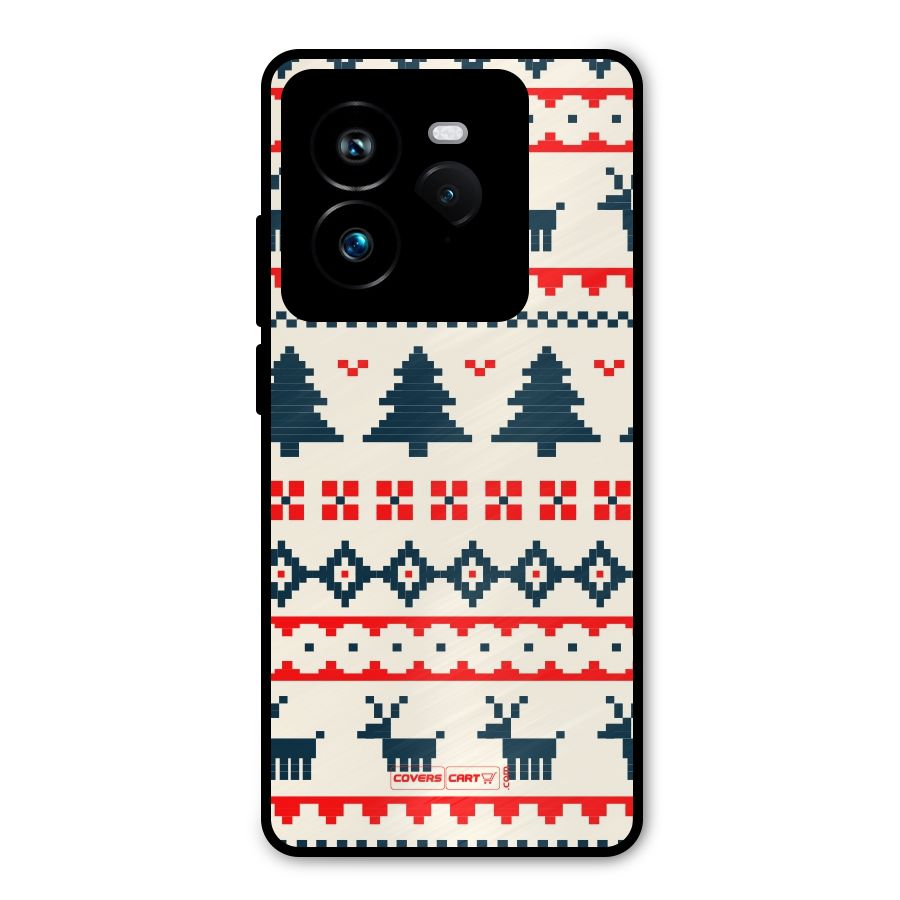 Christmas Design Pattern Metal Back Case for Realme GT 7 Pro