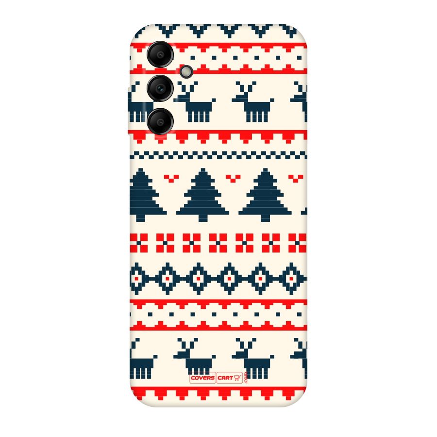 Christmas Design Pattern Original Polycarbonate Back Case for Galaxy A14 5G