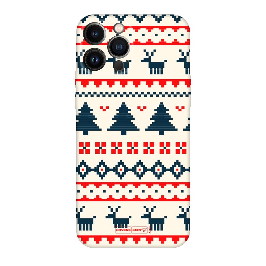 Christmas Design Pattern Original Polycarbonate Back Case for iPhone 13 Pro Max