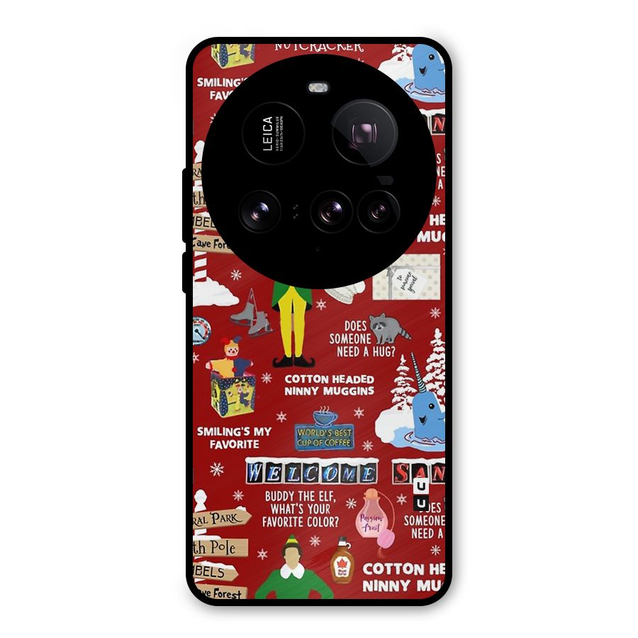 Christmas Doodles Metal Back Case for Xiaomi 15 Ultra