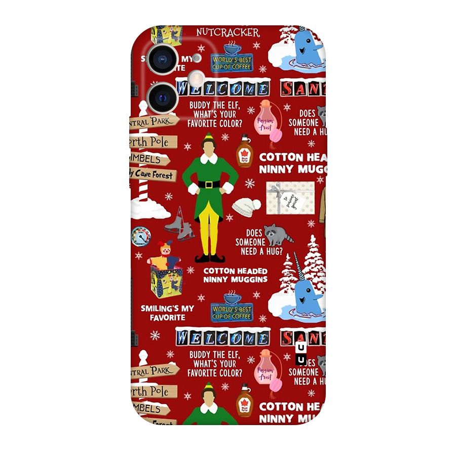 Christmas Doodles Original Polycarbonate Back Case for iPhone 12