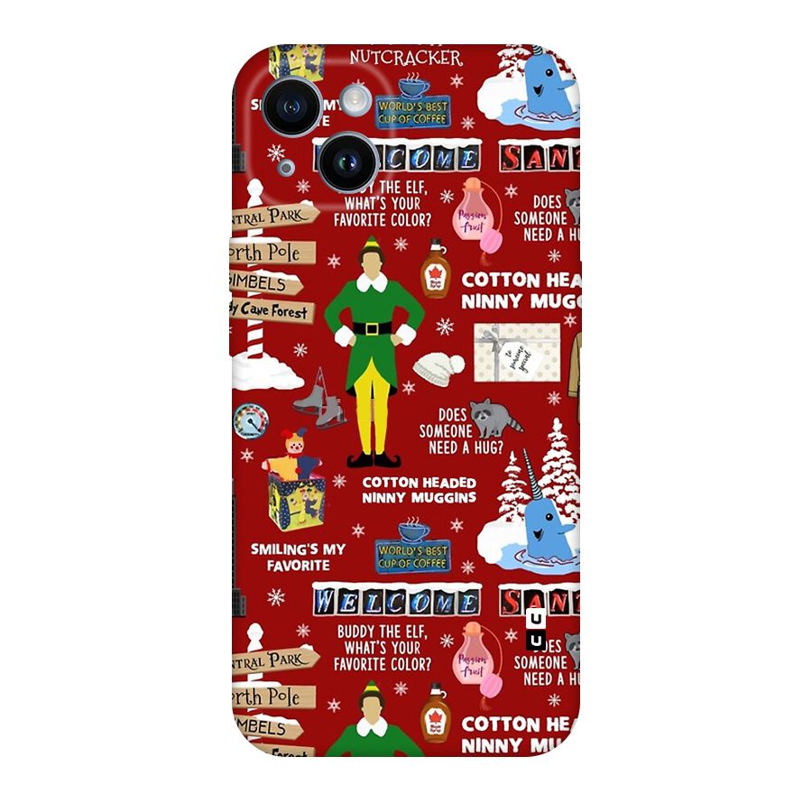 Christmas Doodles Original Polycarbonate Back Case for iPhone 14