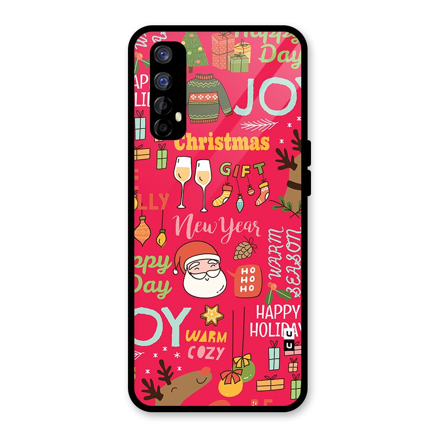 Christmas Joy Happy Day Glass Back Case for Realme Narzo 20 Pro