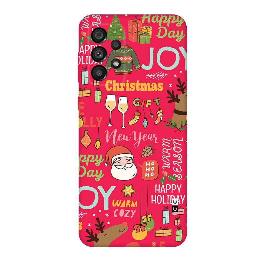 Christmas Joy Happy Day Original Polycarbonate Back Case for Galaxy A73 5G