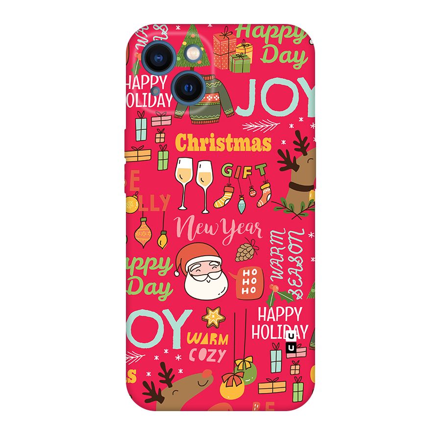 Christmas Joy Happy Day Original Polycarbonate Back Case for iPhone 13