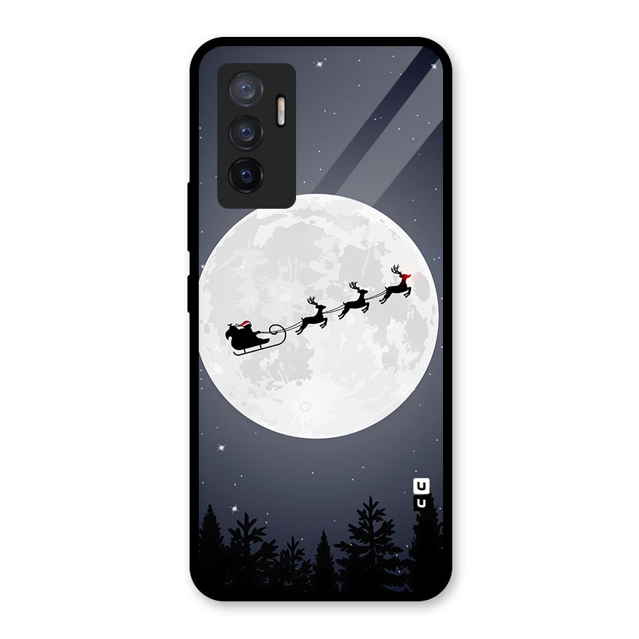 Christmas Nightsky Glass Back Case for Vivo V23e