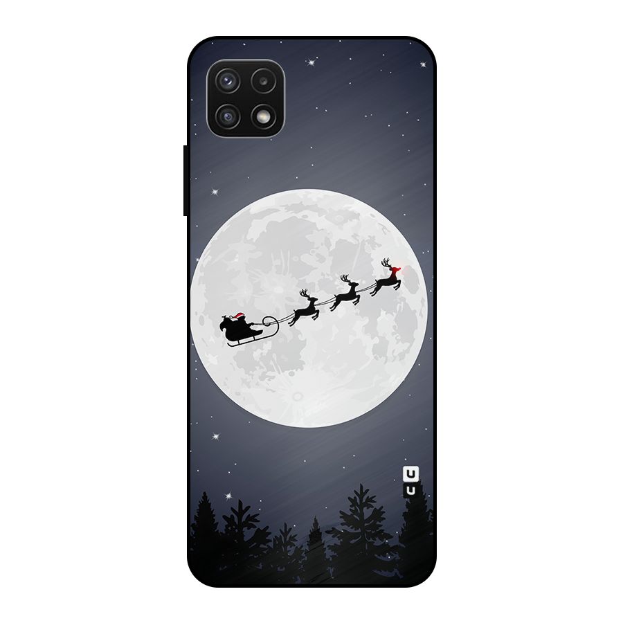 Christmas Nightsky Metal Back Case for Galaxy A22 5G