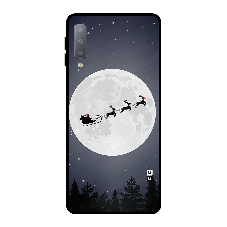 Christmas Nightsky Metal Back Case for Galaxy A7 (2018)