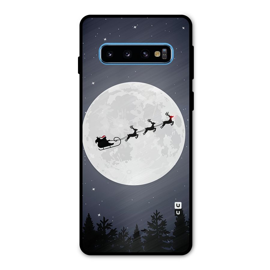 Christmas Nightsky Metal Back Case for Galaxy S10