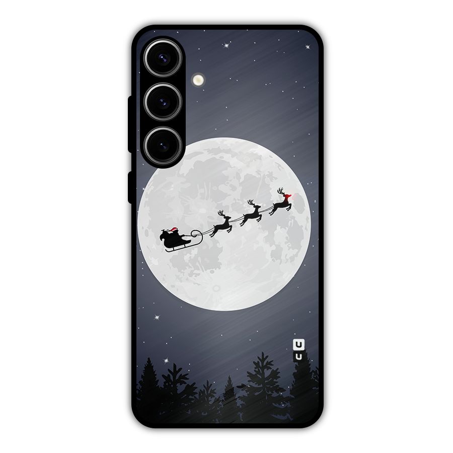 Christmas Nightsky Metal Back Case for Galaxy S24 Plus