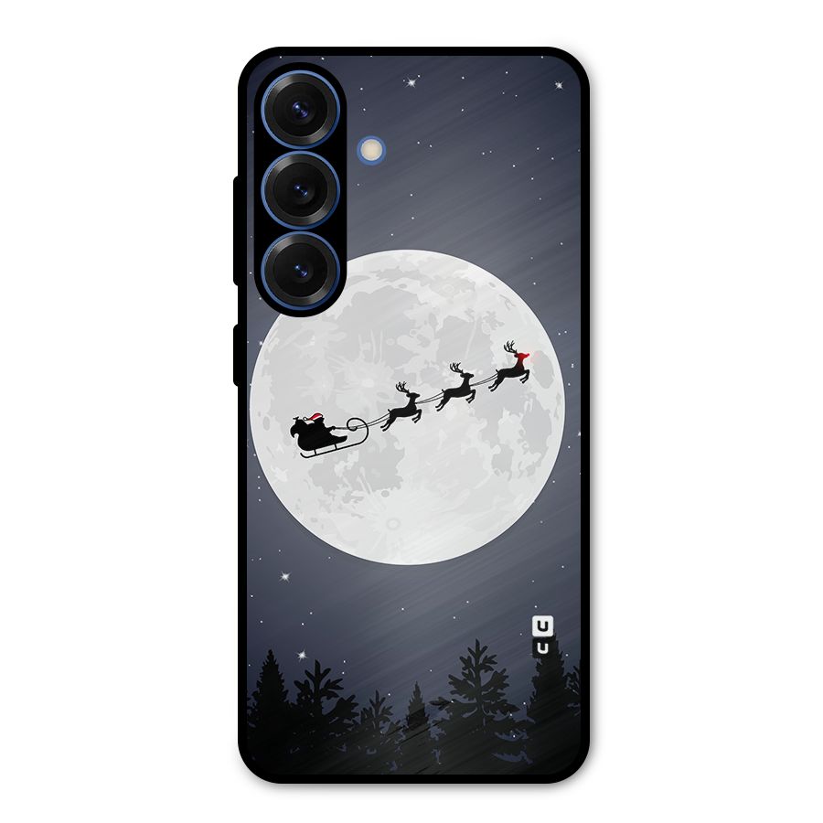 Christmas Nightsky Metal Back Case for Galaxy S25