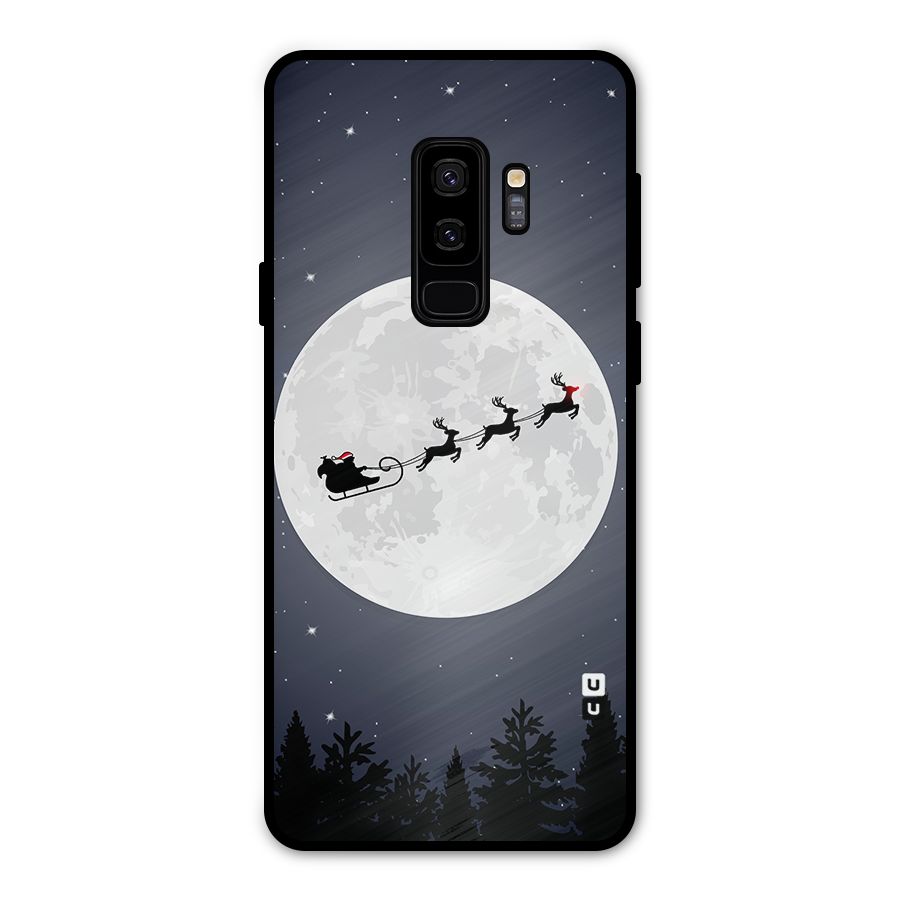 Christmas Nightsky Metal Back Case for Galaxy S9 Plus