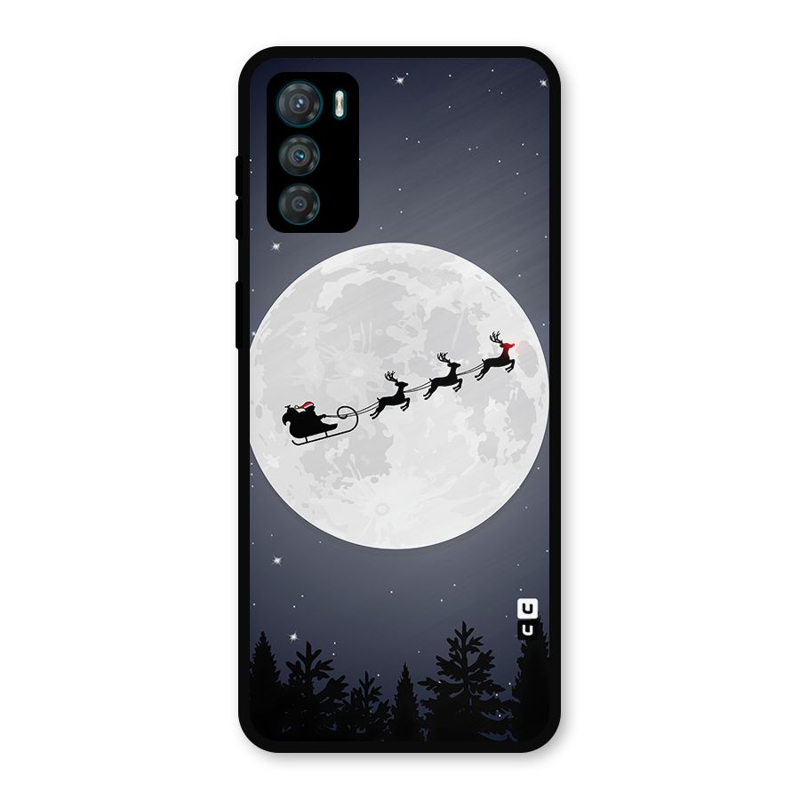Christmas Nightsky Metal Back Case for Moto G42