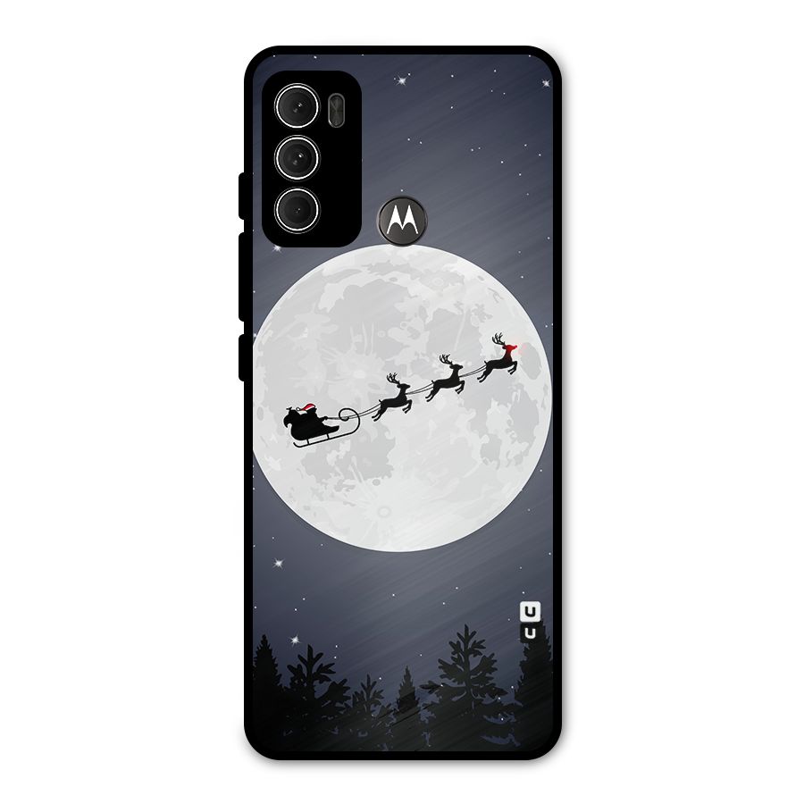 Christmas Nightsky Metal Back Case for Moto G60