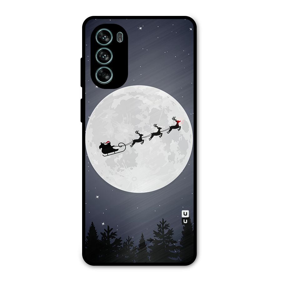 Christmas Nightsky Metal Back Case for Moto G62