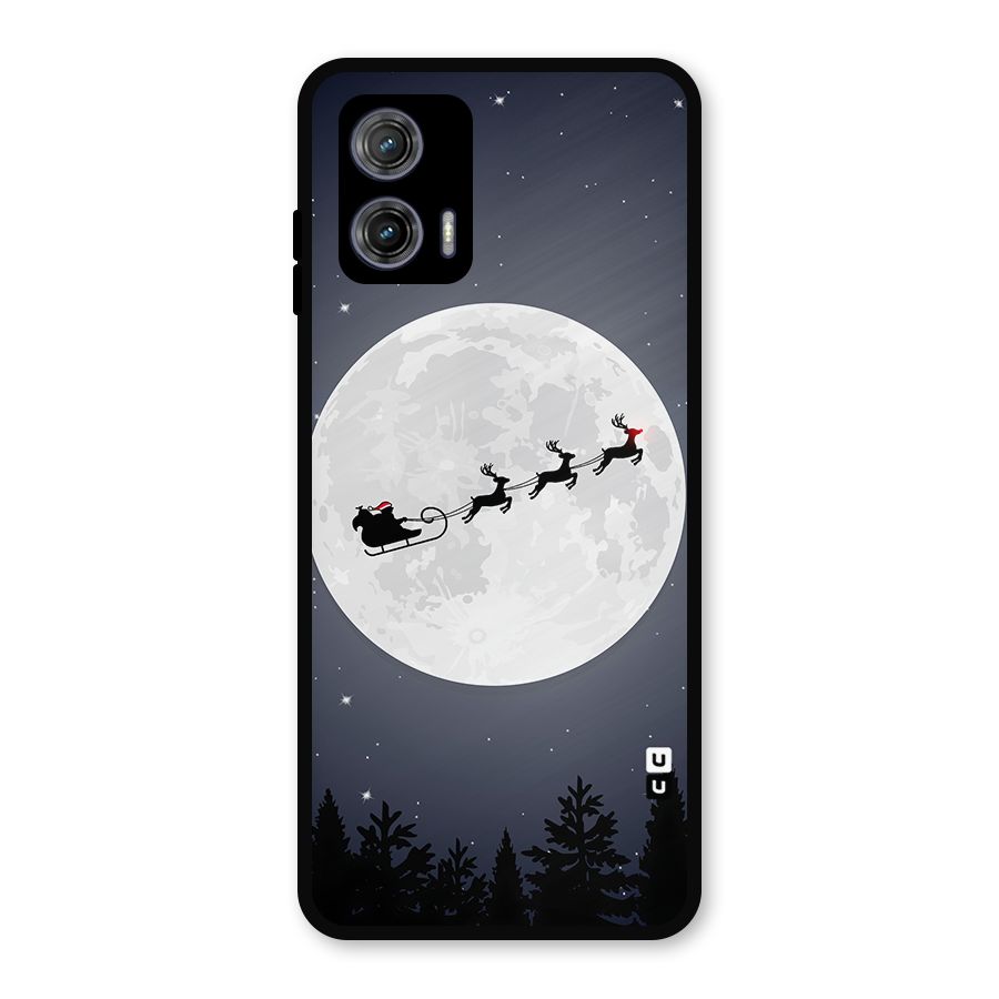 Christmas Nightsky Metal Back Case for Moto G73
