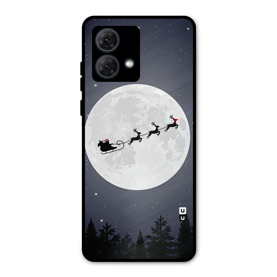 Christmas Nightsky Metal Back Case for Moto G84