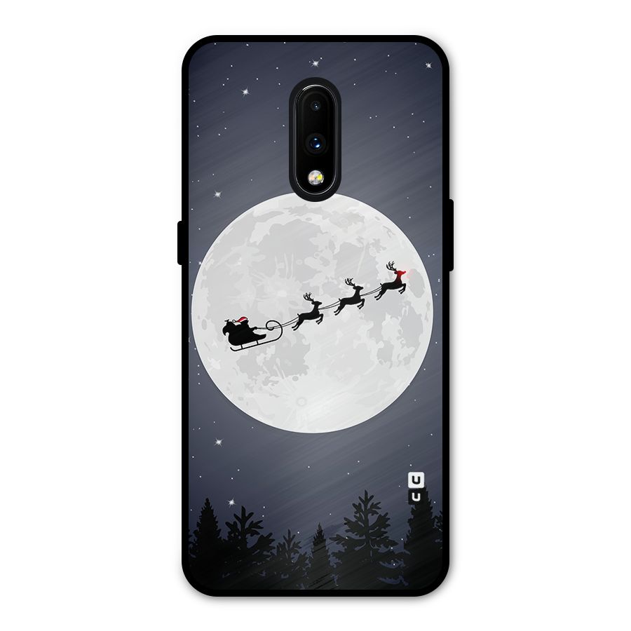 Christmas Nightsky Metal Back Case for OnePlus 7