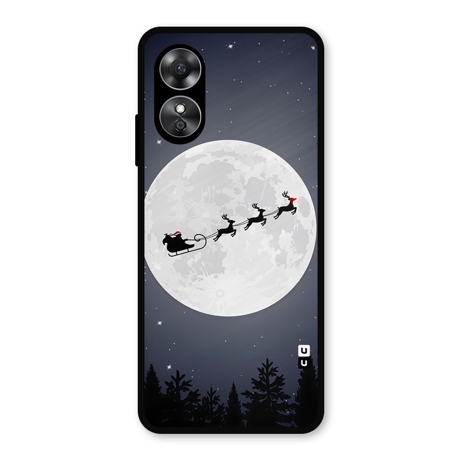Christmas Nightsky Metal Back Case for Oppo A17