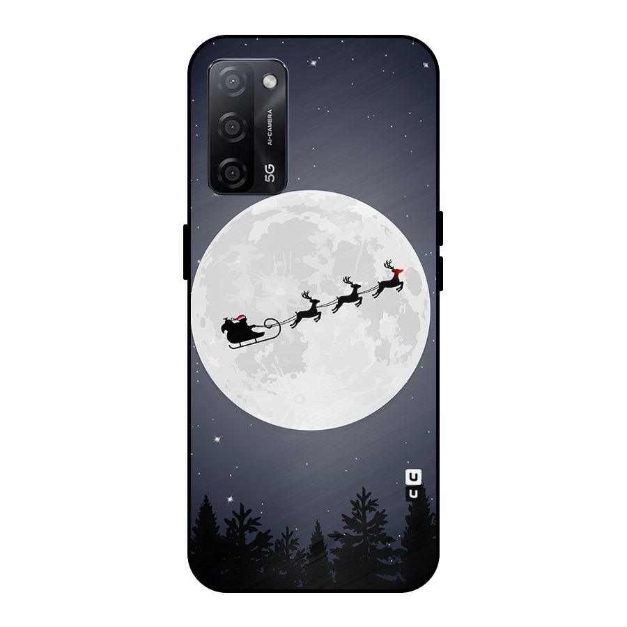 Christmas Nightsky Metal Back Case for Oppo A53s 5G