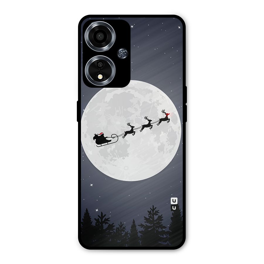 Christmas Nightsky Metal Back Case for Oppo A59
