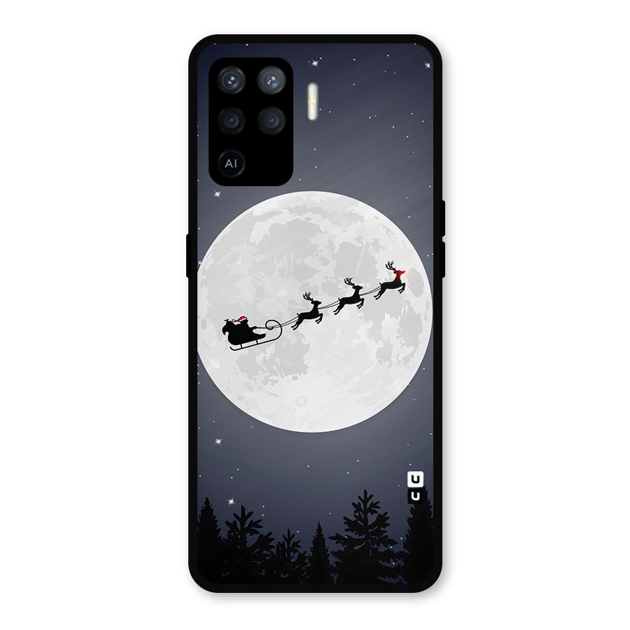 Christmas Nightsky Metal Back Case for Oppo F19 Pro