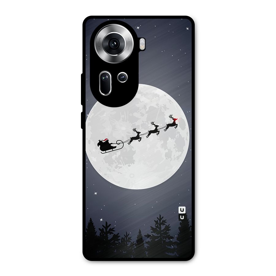 Christmas Nightsky Metal Back Case for Oppo Reno11 5G