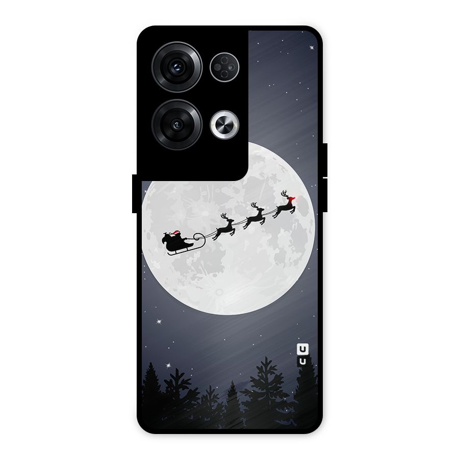 Christmas Nightsky Metal Back Case for Oppo Reno8 Pro 5G