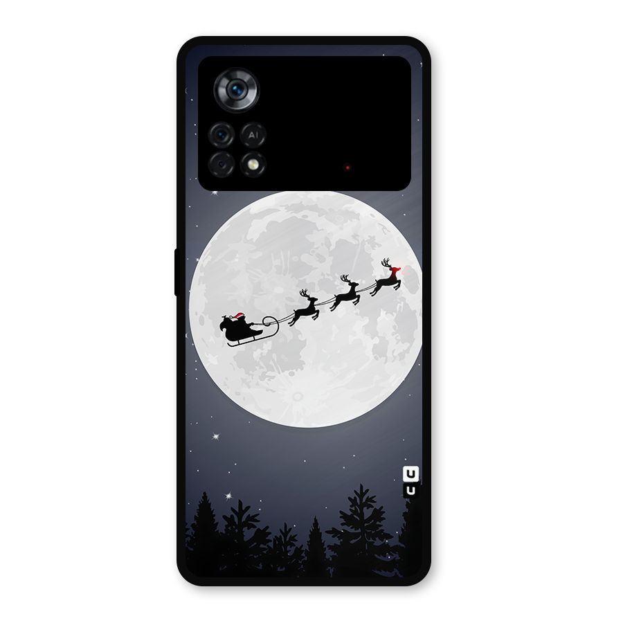 Christmas Nightsky Metal Back Case for Poco X4 Pro 5G