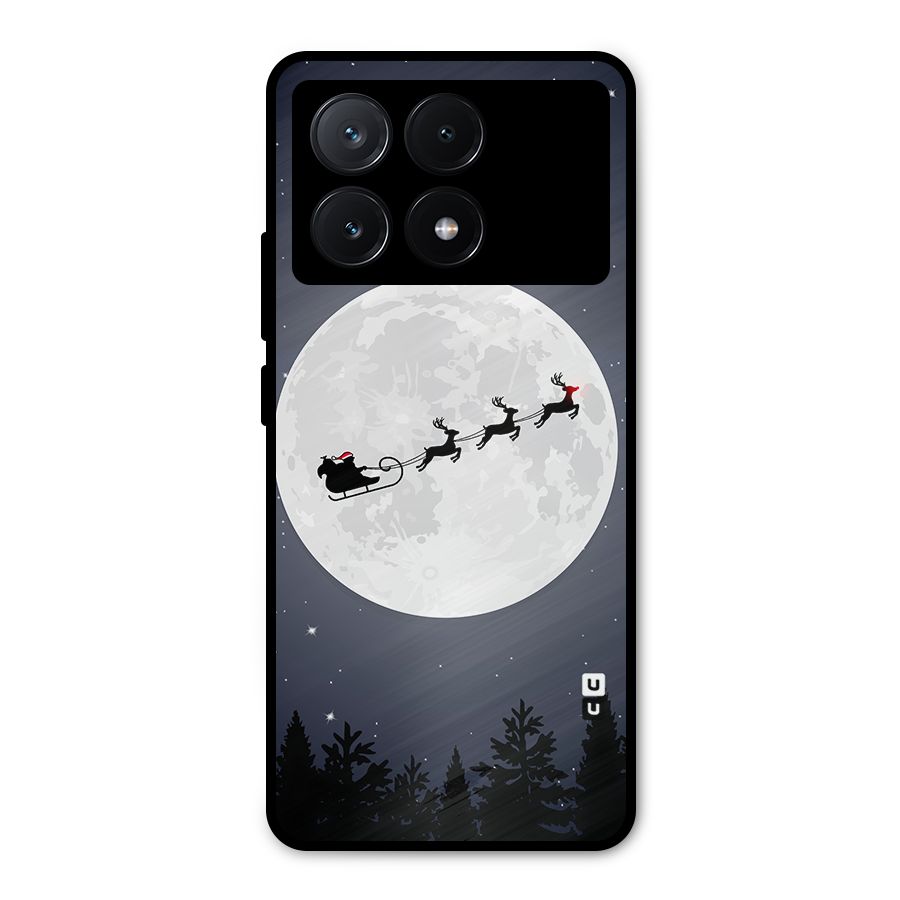 Christmas Nightsky Metal Back Case for Poco X6 Pro