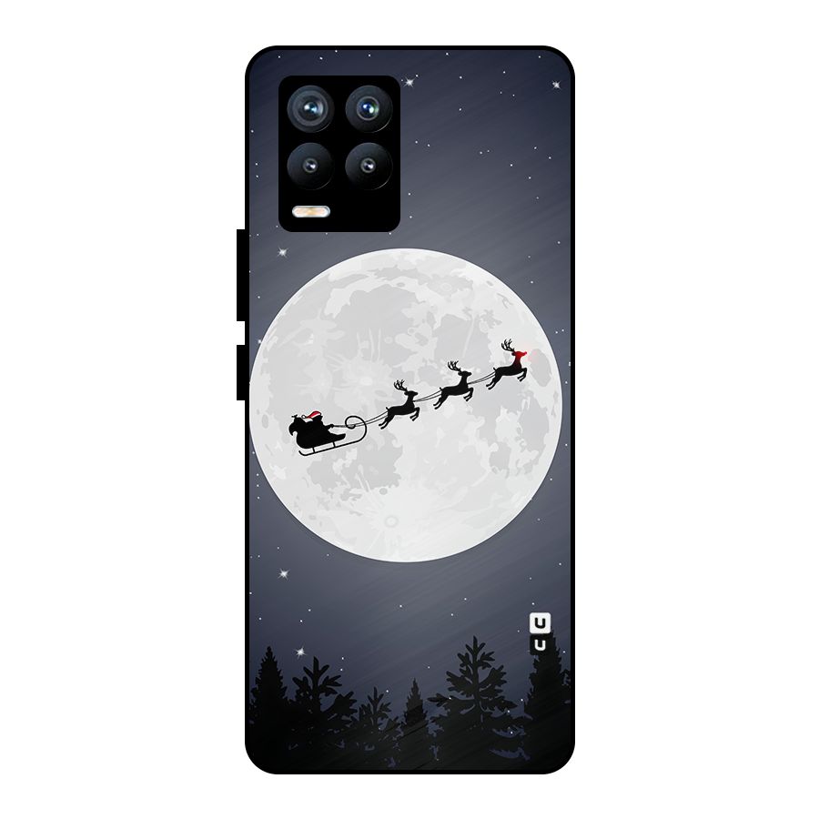 Christmas Nightsky Metal Back Case for Realme 8