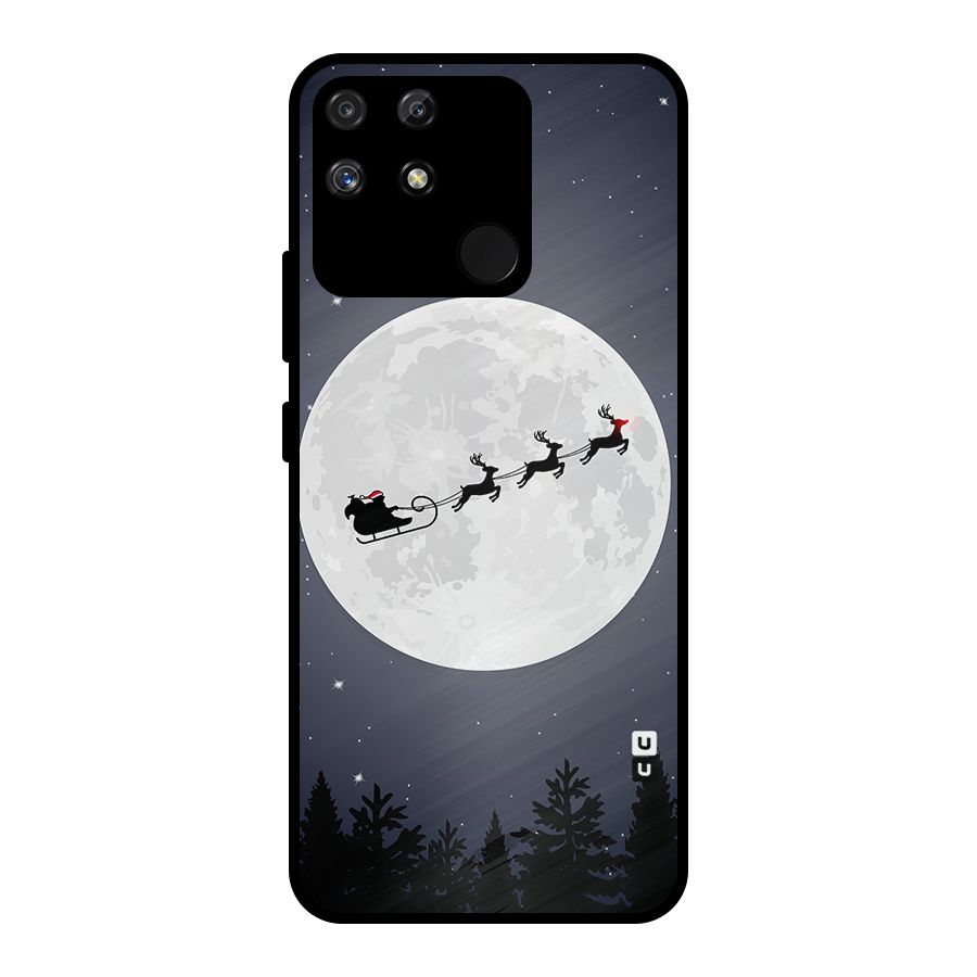 Christmas Nightsky Metal Back Case for Realme Narzo 50A