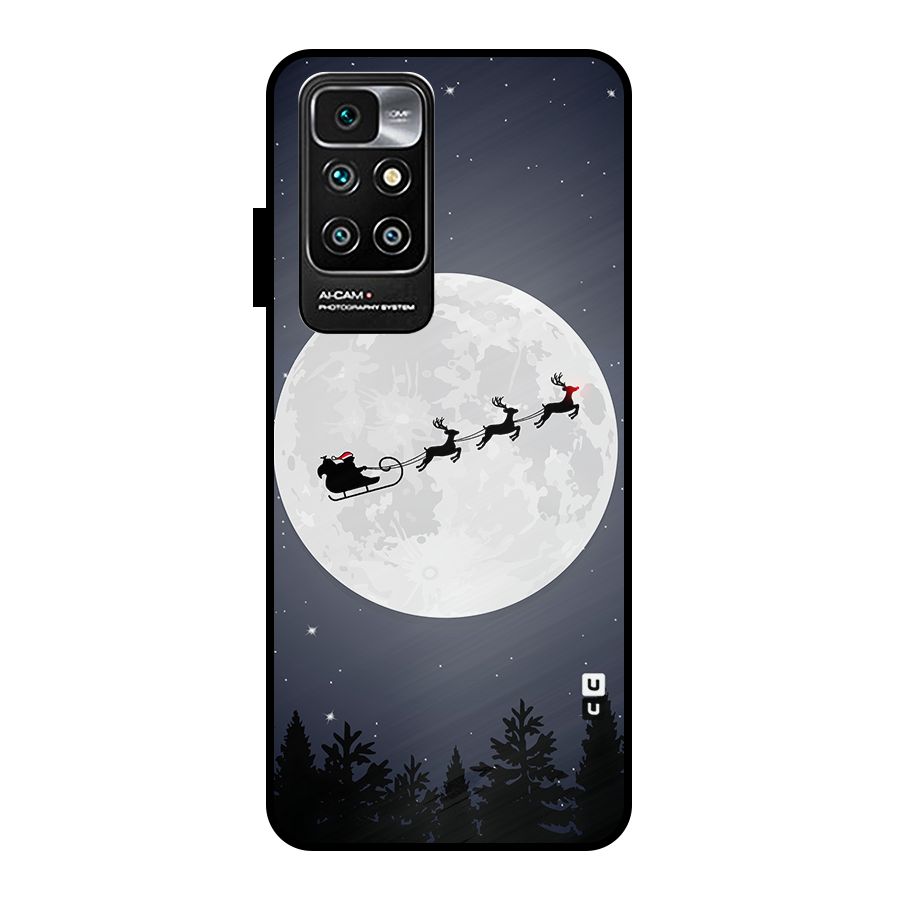 Christmas Nightsky Metal Back Case for Redmi 10 Prime