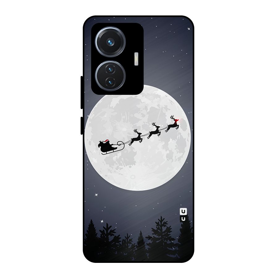 Christmas Nightsky Metal Back Case for Vivo T1 44W