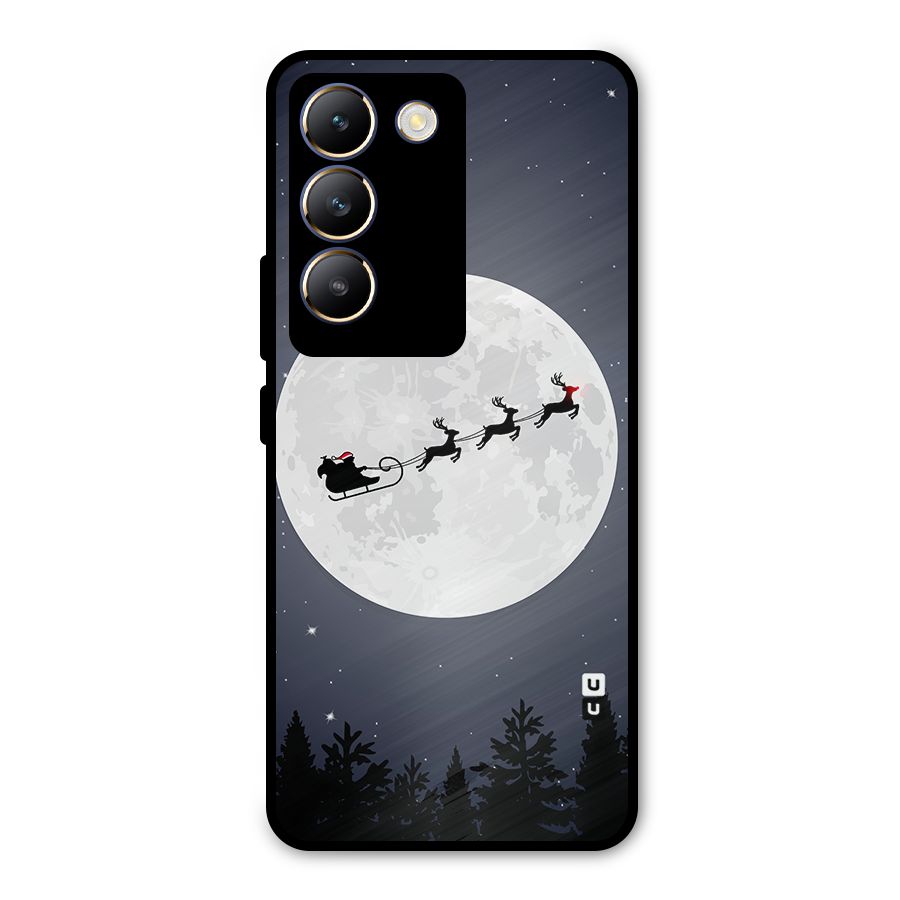 Christmas Nightsky Metal Back Case for Vivo T3 5G