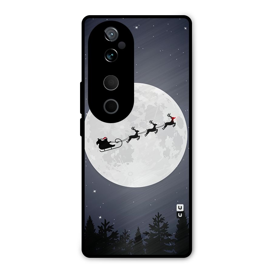 Christmas Nightsky Metal Back Case for Vivo T3 Ultra