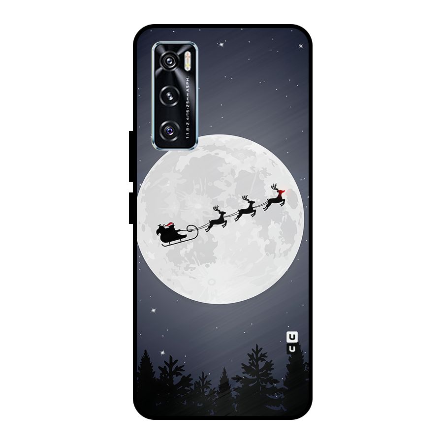 Christmas Nightsky Metal Back Case for Vivo V20 SE